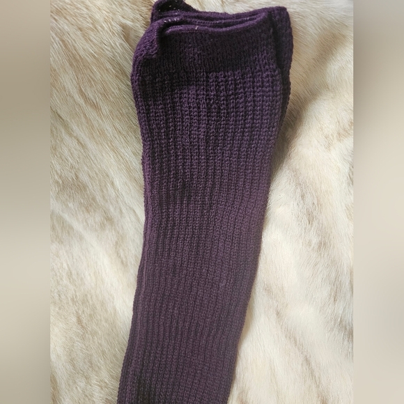 NEW KNEE HIGH WARM KNITTED LEG WARMERS LEGGINGS DANCE/ACTIVE WEAR 24.5" LONG - Picture 2 of 3